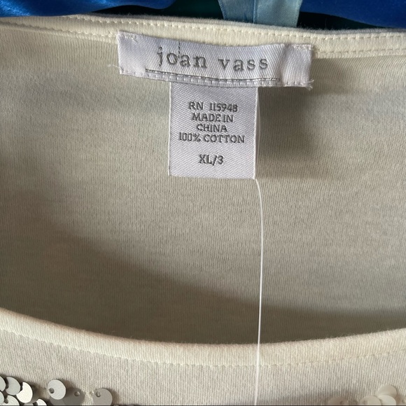 🩶Joan Vass Sequin Tunic (XL) - Picture 3 of 7